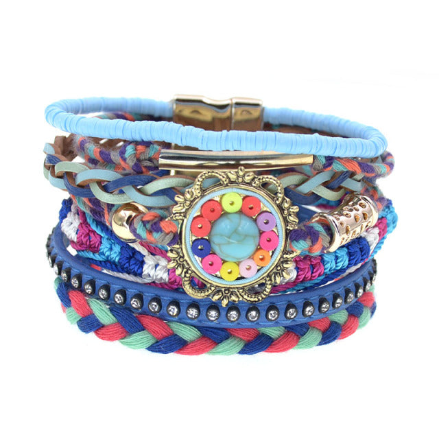 Boho Lederarmbänder