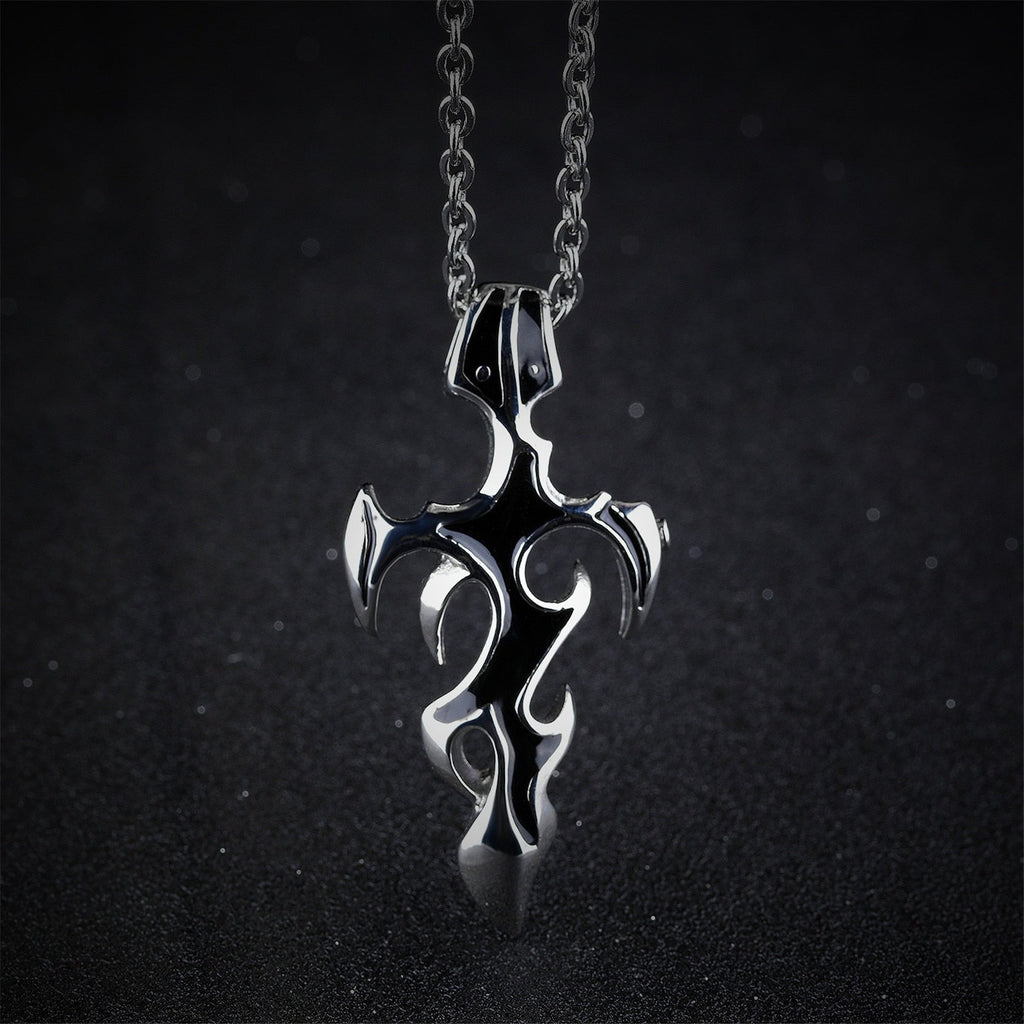 Männer Des Schwertes Gothic Edelstahl Halskette
