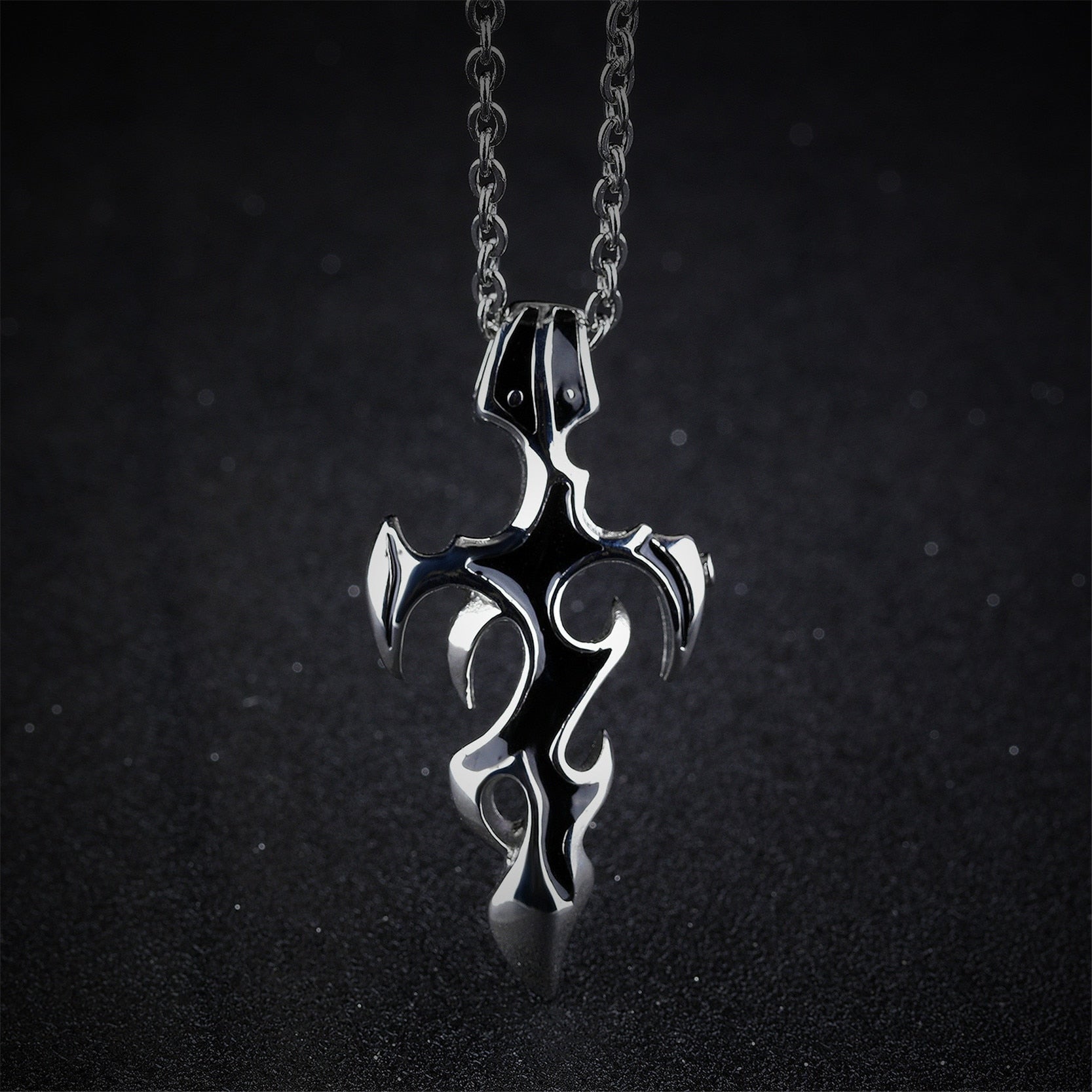 Männer Des Schwertes Gothic Edelstahl Halskette