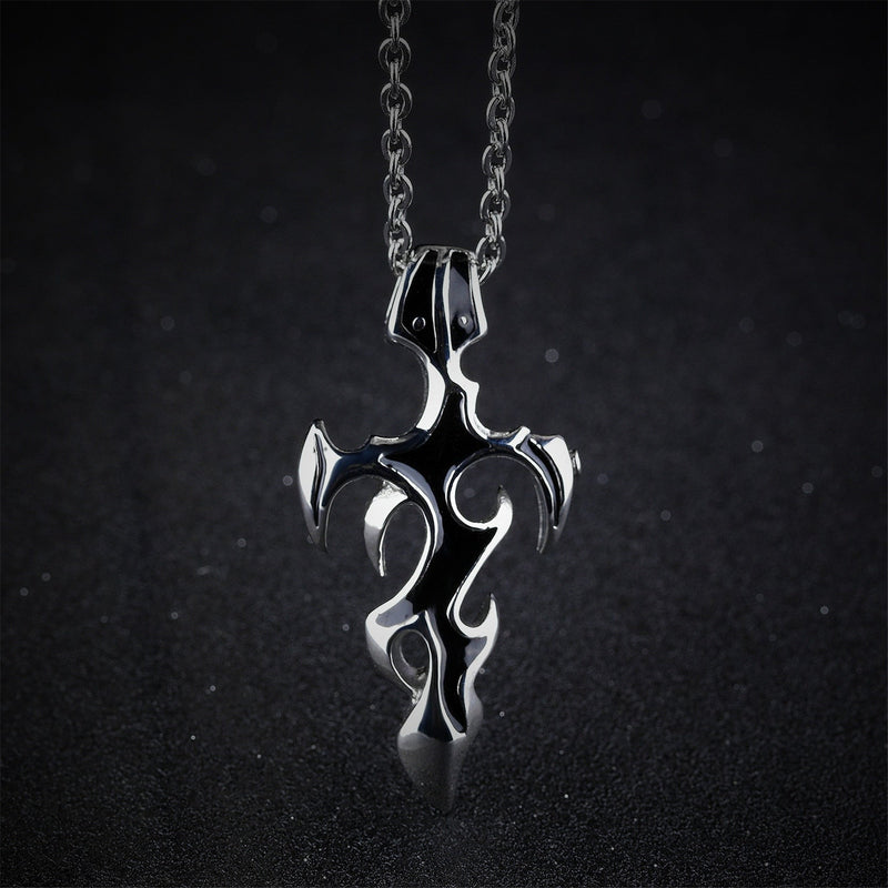 Männer Des Schwertes Gothic Edelstahl Halskette
