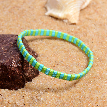 Böhmisches Schwarz/Weiß-Armband