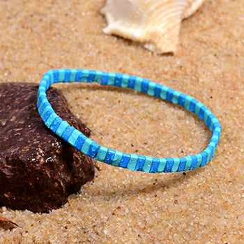 Böhmisches Schwarz/Weiß-Armband