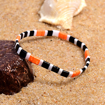 Böhmisches Schwarz/Weiß-Armband