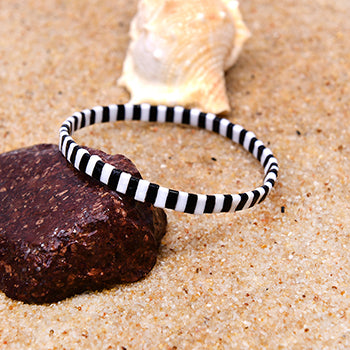 Böhmisches Schwarz/Weiß-Armband