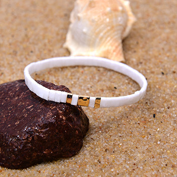 Böhmisches Schwarz/Weiß-Armband