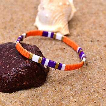 Böhmisches Schwarz/Weiß-Armband