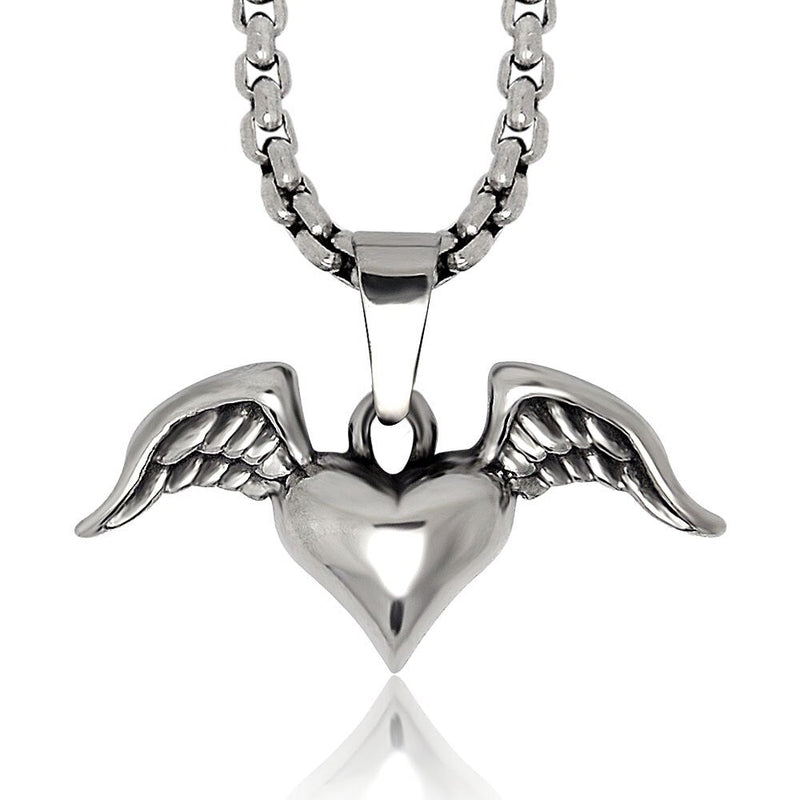 Silberton  Edelstahl  Fledermausflügel Und Engelsflügelanhänger