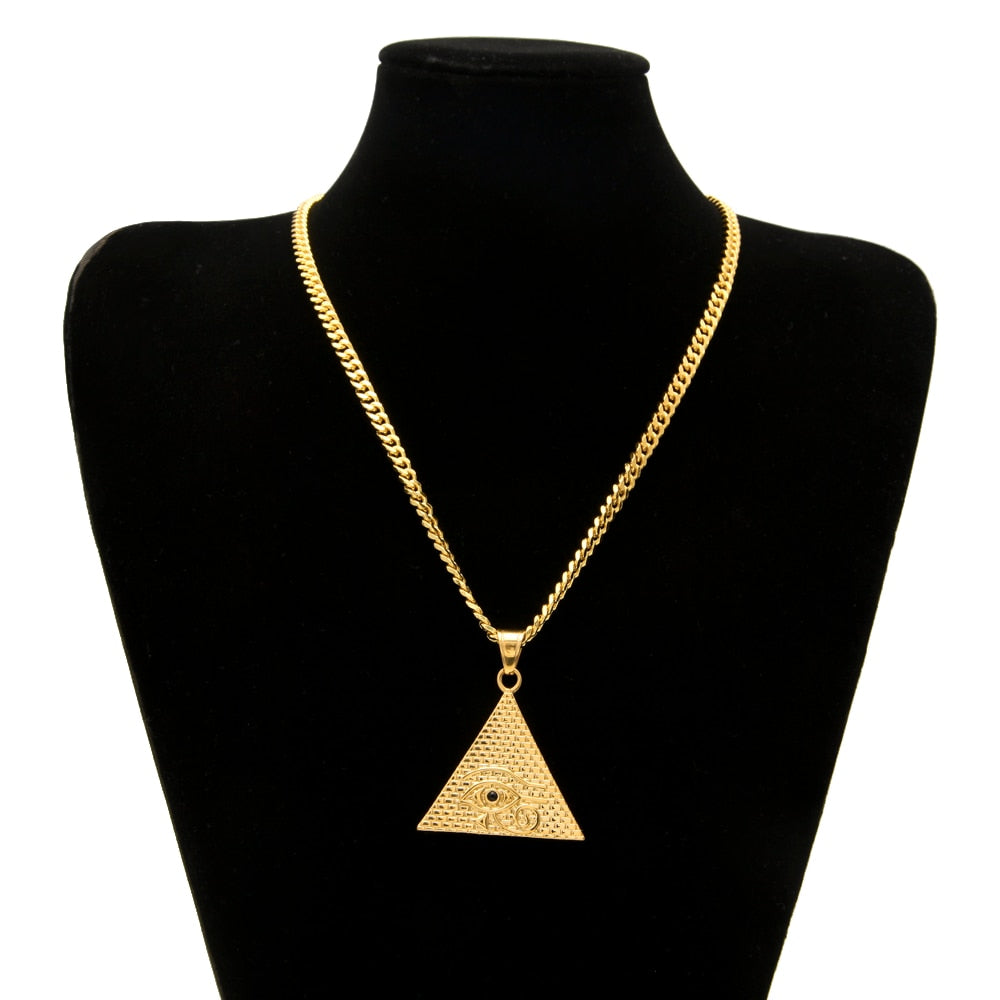 Antike Ägyptische Pyramidenauge Der Horus  Anhängerkette