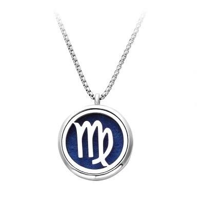 Jungfrau Zodiac Ätherische Öldiffusor  Anhänger  Halskette