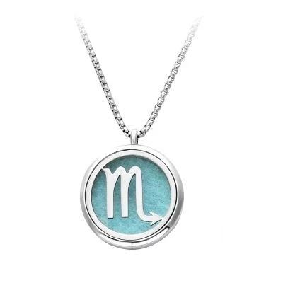 Jungfrau Zodiac Ätherische Öldiffusor  Anhänger  Halskette