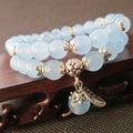 Blaues tibetisches Fluorit-Kristall-Armband