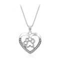 Welpenpfoten Druck Herz Halskette Frauen S Schmuck