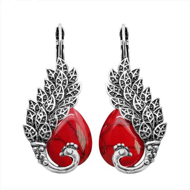 Silber  Und Opal  Steinbein  Manschettenohrringe Für Frauen