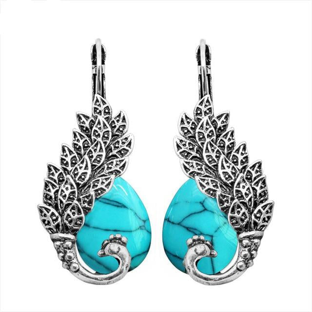 Silber  Und Opal  Steinbein  Manschettenohrringe Für Frauen