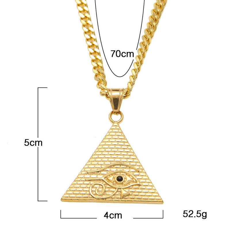 Antike Ägyptische Pyramidenauge Der Horus  Anhängerkette