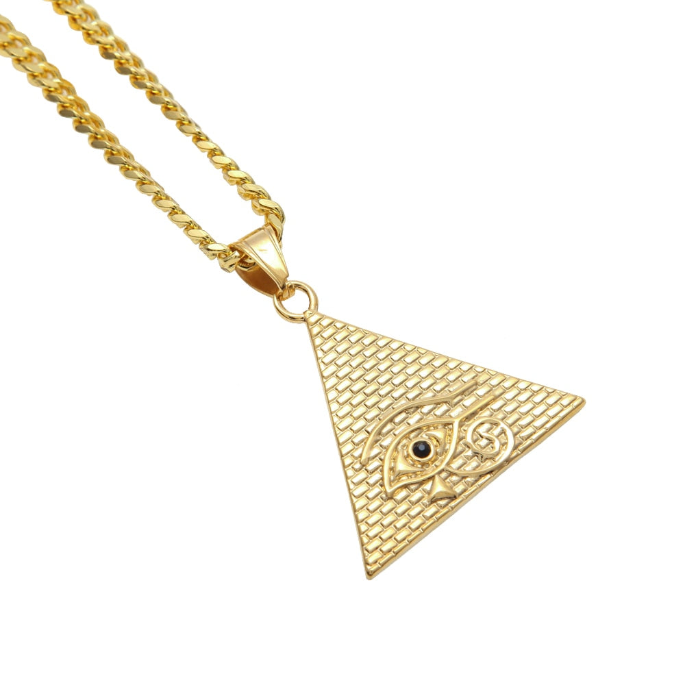 Antike Ägyptische Pyramidenauge Der Horus  Anhängerkette