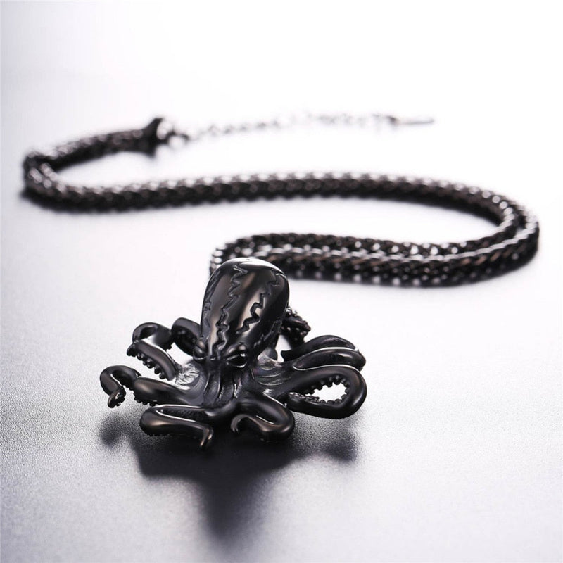 Oktopus Aus Rostfreiem Stahl Halskette Anhänger
