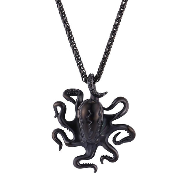 Oktopus Aus Rostfreiem Stahl Halskette Anhänger