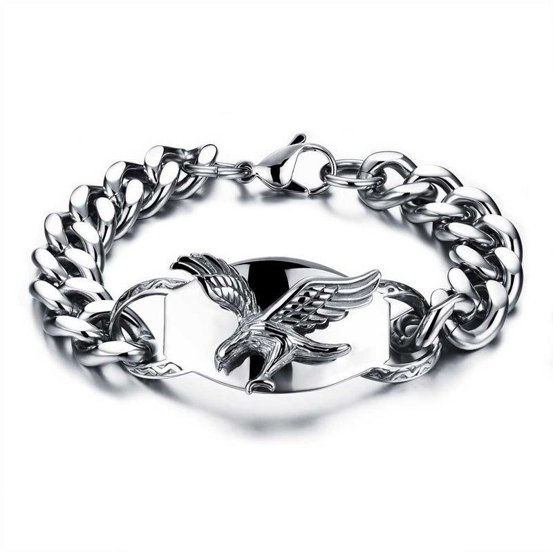 Flying Eagle Titanium Stahl Männer Armband Handkette