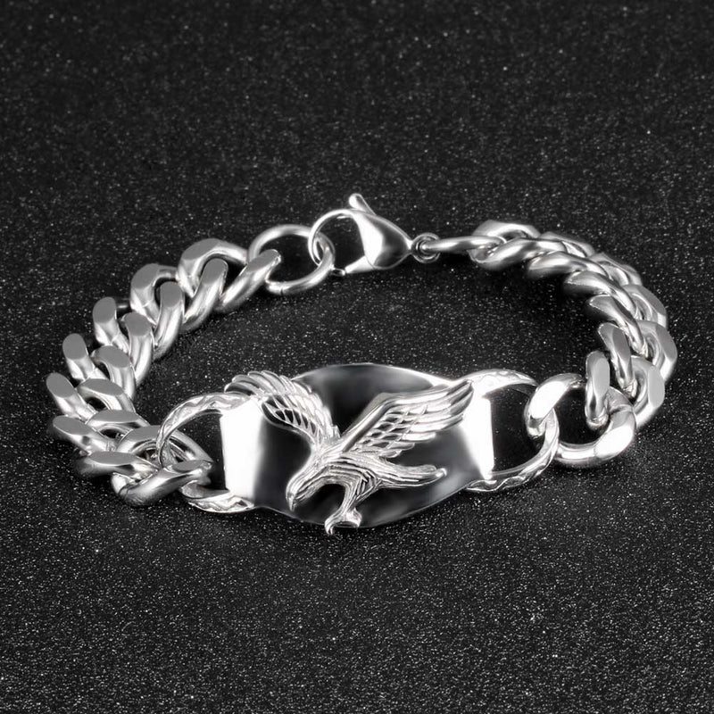 Flying Eagle Titanium Stahl Männer Armband Handkette