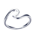 Ozeanwelle 925 Sterling Silber Ehering