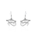 Silber Getöntes Auge Des Horus  Charmohrrings