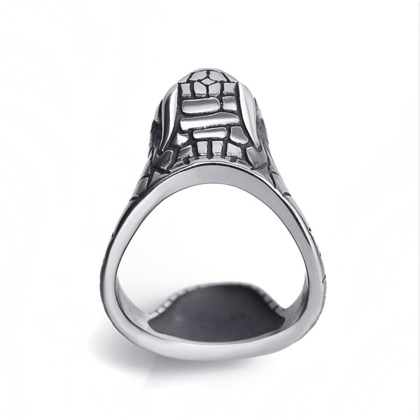 Edelstahl Viper Schlangenring Männer Schmuck