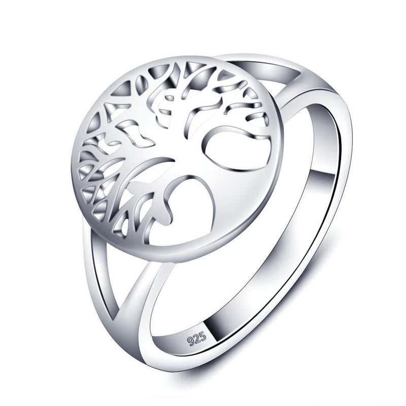 925 Sterling Silber Tree Of Life Celtic Ring