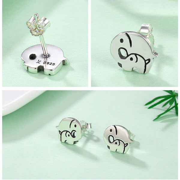 925 Ohrringe Von Sterling Silber Elephant Bolzen