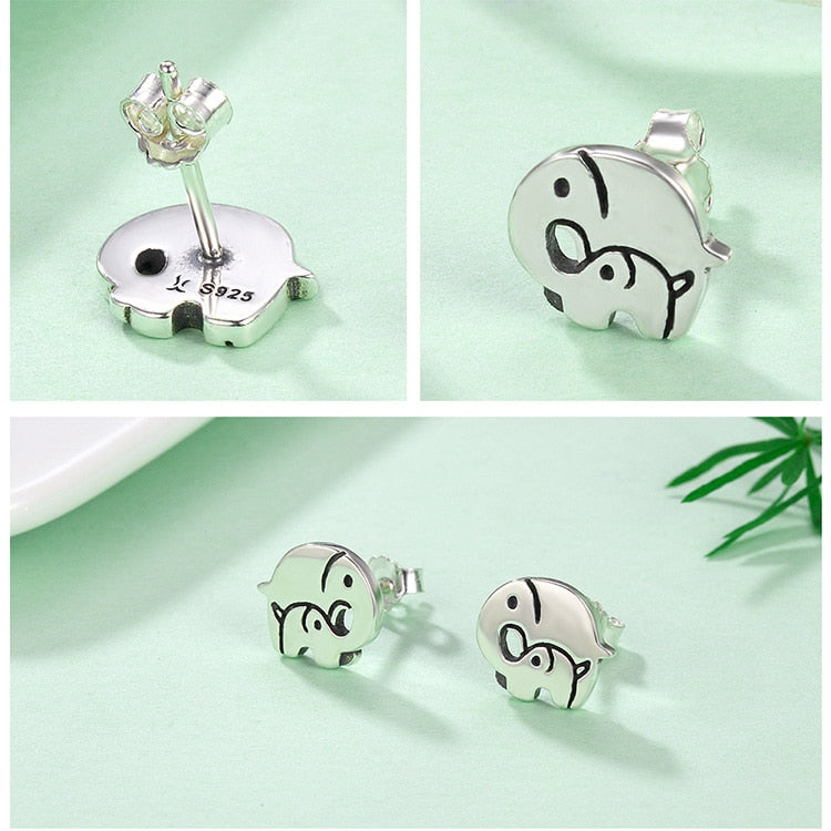 925 Ohrringe Von Sterling Silber Elephant Bolzen