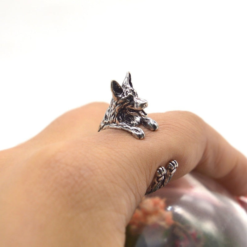 Verstellbare Deutsche Schäferhundringe Für Männer Und Frauen