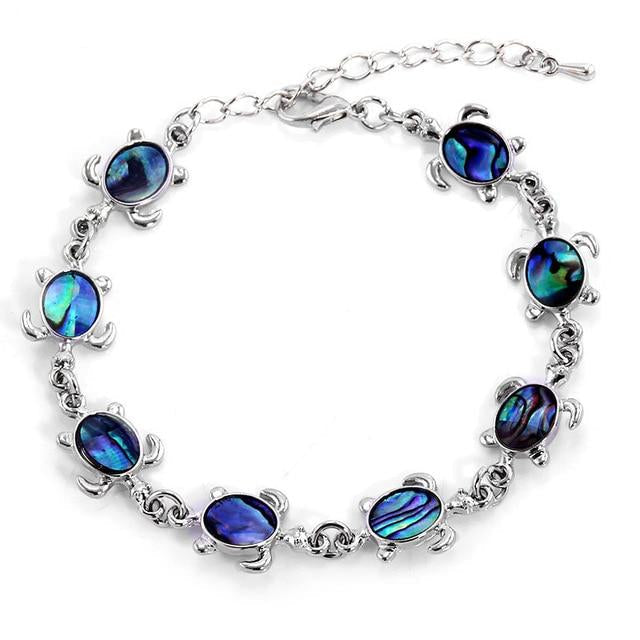 Blauer Strassschildkröten Eulen Armband Frauen S Schmuck
