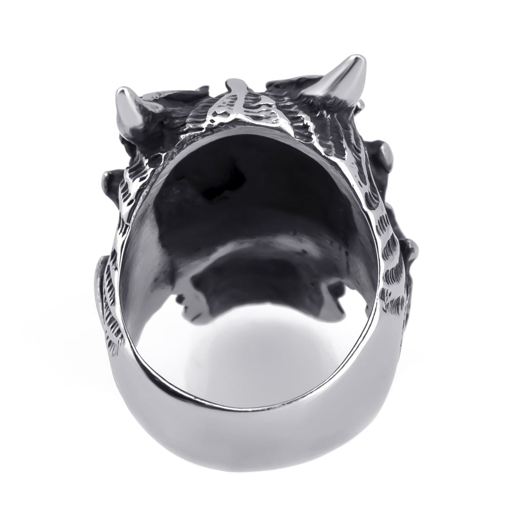 Der Schmuck Des Teufels Schädel Aus Edelstahl Ring Männern