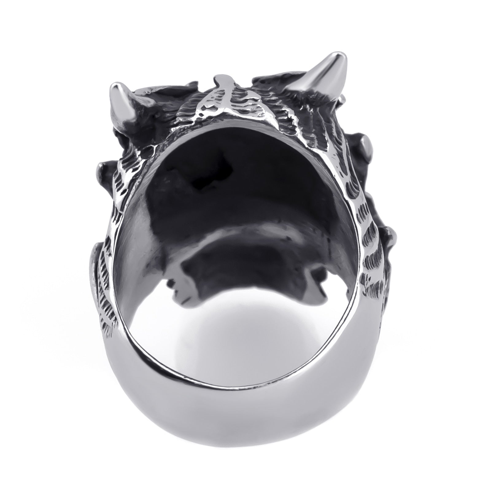 Der Schmuck Des Teufels Schädel Aus Edelstahl Ring Männern