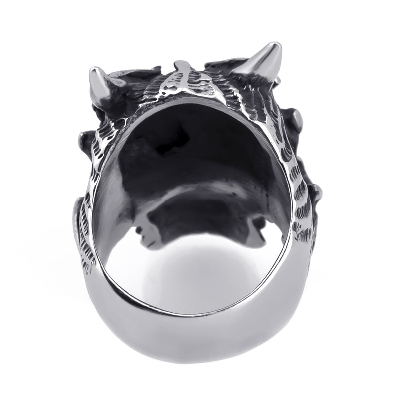 Der Schmuck Des Teufels Schädel Aus Edelstahl Ring Männern