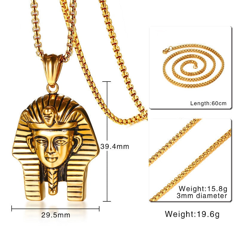 Goldägyptische Pharao  Anhängerkette
