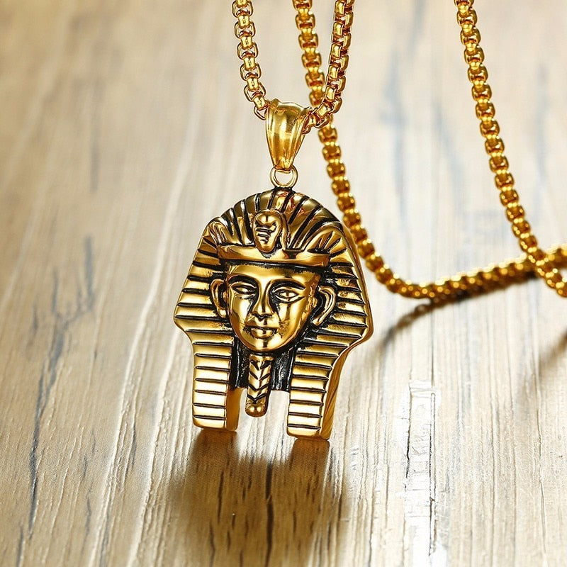 Goldägyptische Pharao  Anhängerkette