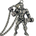 Dumbbell Anhänger Halskette Fitness Sportschmuck