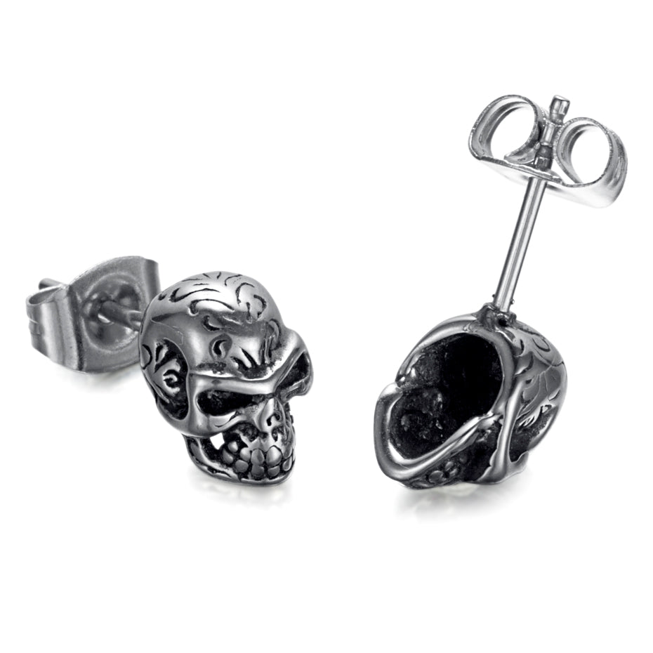 Punkrock  Schädel  Ohrringe Paar Für Rebellische Frauen