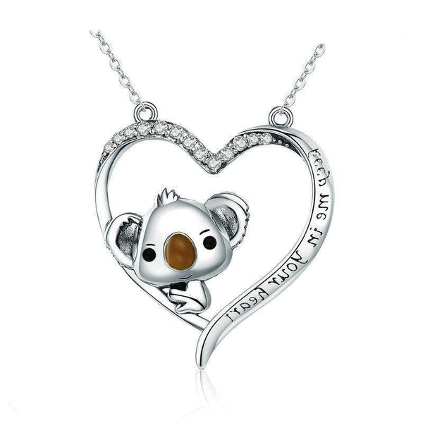 925 Sterling Silber Koala Anhängerkette Für Frauen