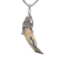 Silberplattiertes Wolf Zahnheiztstammesdesign