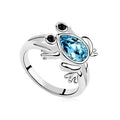 Silberring Österreichischer Kristallfrosch Frauen Schmuck