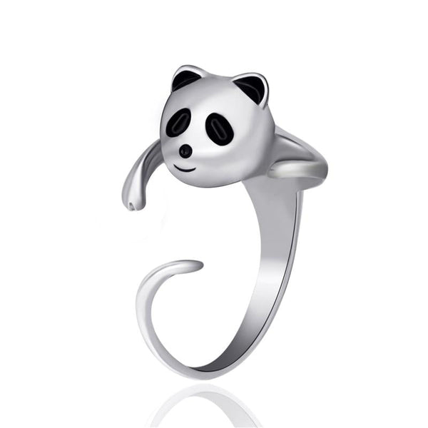 Verstellbare Süße Panda Modesring Frauen Schmuck