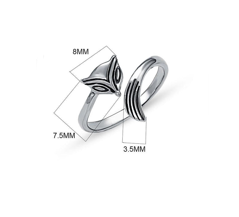925 Sterling Silber Thai Silber Fuchs Ring