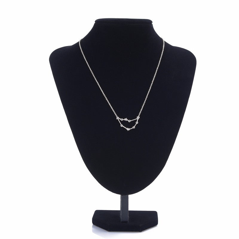 Gold Silber  Steinbock  Zodiakschild Pendant Halskette