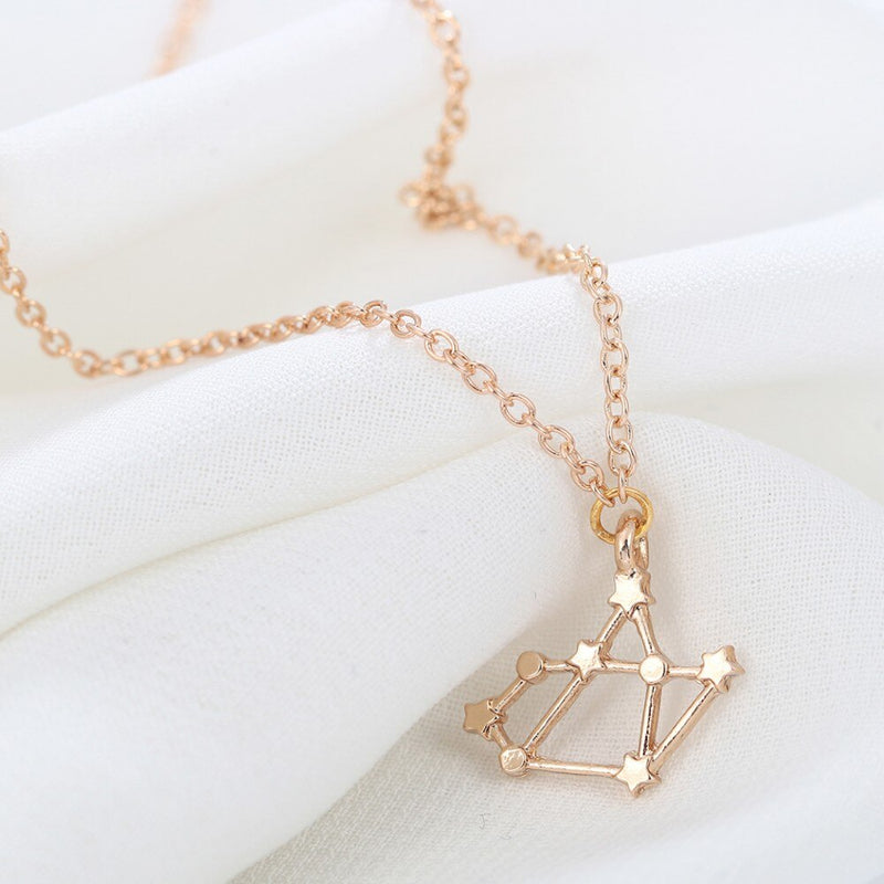 Gold Silber Schütze Zodiac Zeichen Pendellennhaltekette