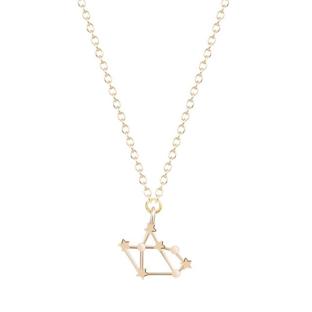 Gold Silber Schütze Zodiac Zeichen Pendellennhaltekette