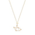 Gold Silber Schütze Zodiac Zeichen Pendellennhaltekette