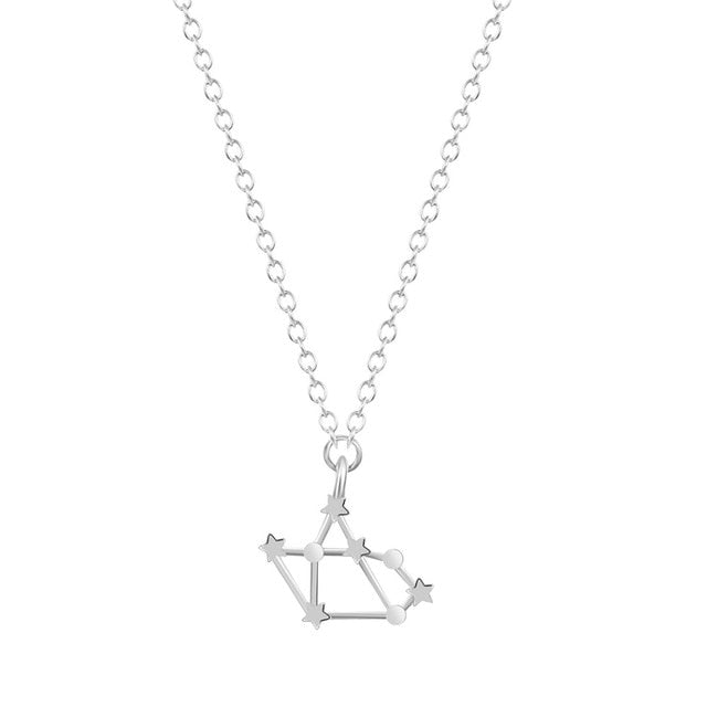 Gold Silber Schütze Zodiac Zeichen Pendellennhaltekette