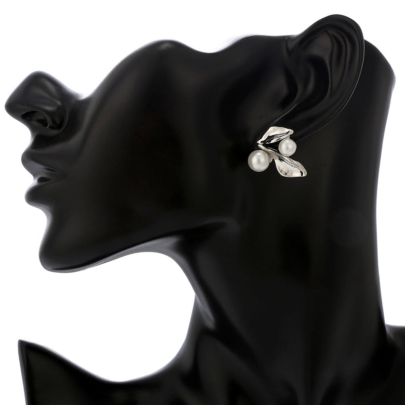 Perlenkette Mode Halskette Ohrringe Schmuckset